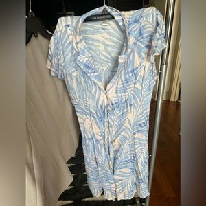 Button Down Floral MiniDress